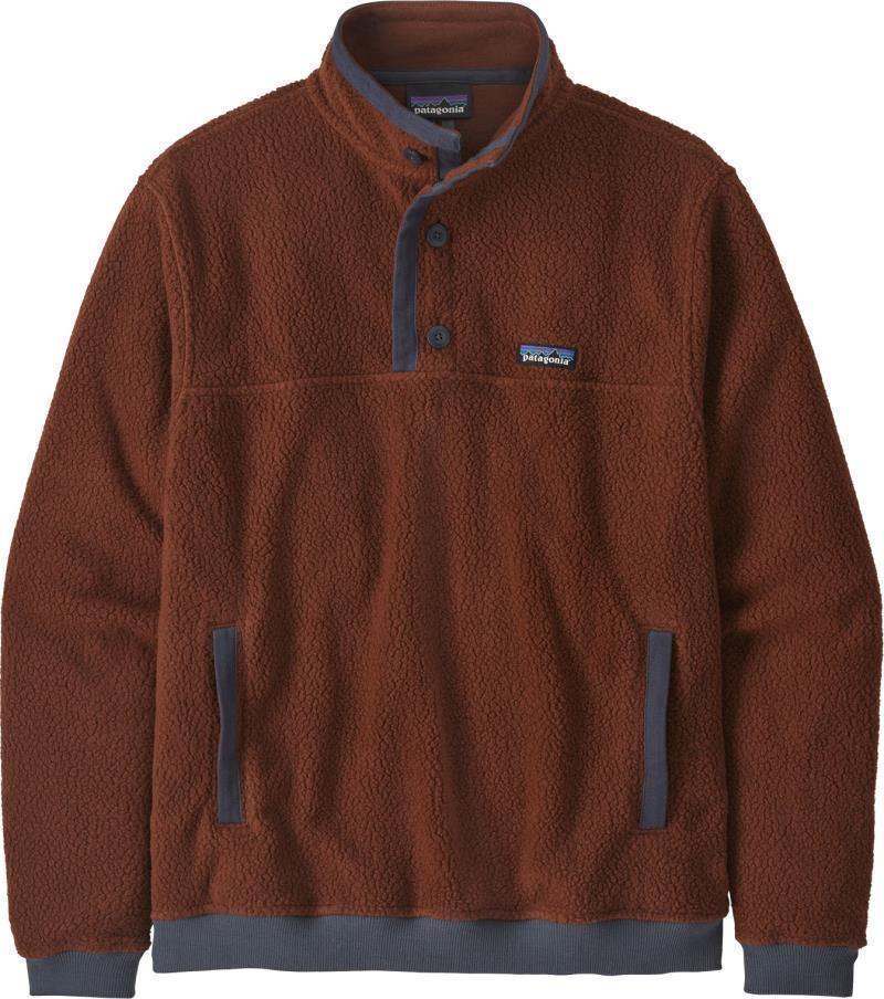 Shearling Button Pullover - Mens - fox red 1