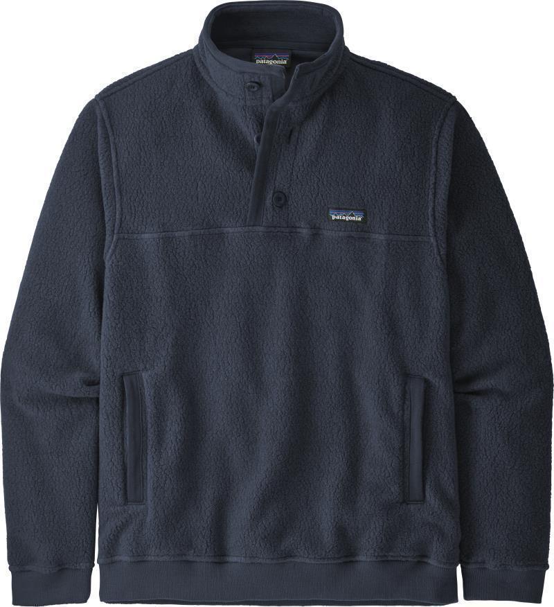Shearling Button Pullover - Mens - new navy 1