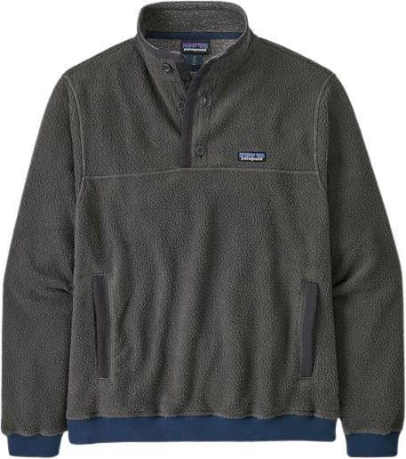 Shearling Button Pullover - Mens - x-ray grey 1