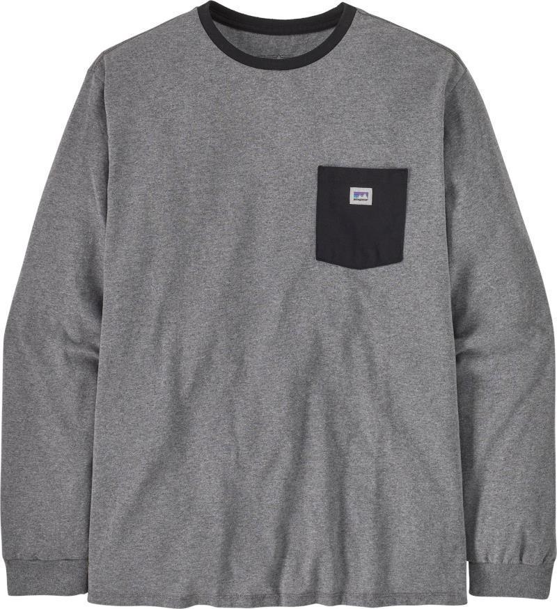 Shop Sticker Pocket Responsibili-Tee LS - Unisex - gravel heather 1