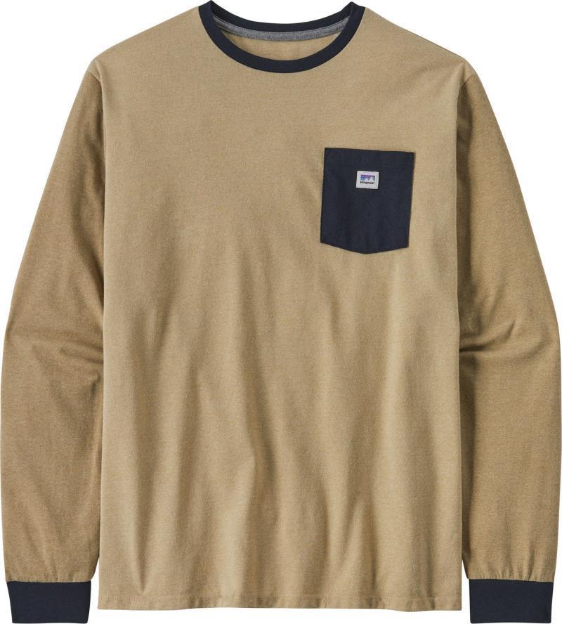 Shop Sticker Pocket Responsibili-Tee LS - Unisex - nautilus tan 1