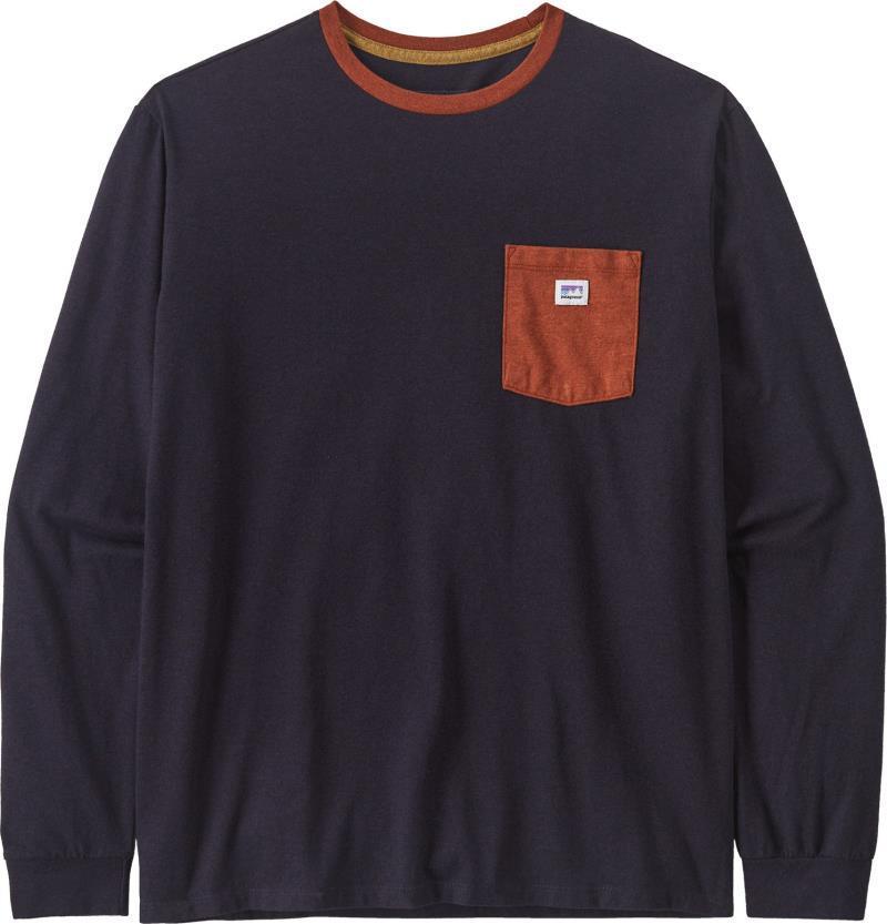 Shop Sticker Pocket Responsibili-Tee LS - Unisex - piton purple 1