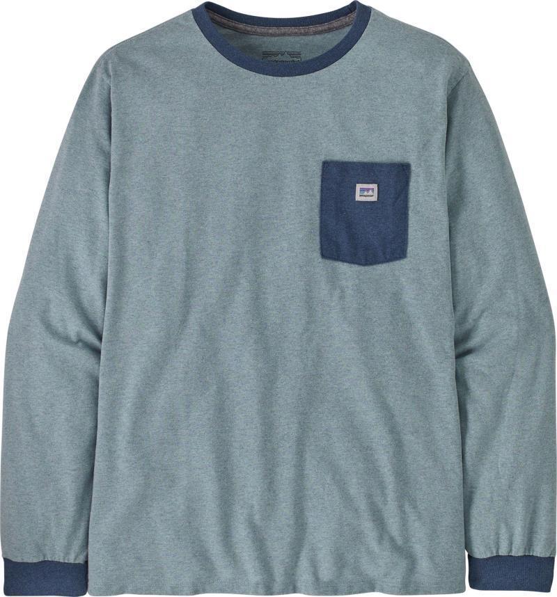 Shop Sticker Pocket Responsibili-Tee LS - Unisex - thermal blue 1