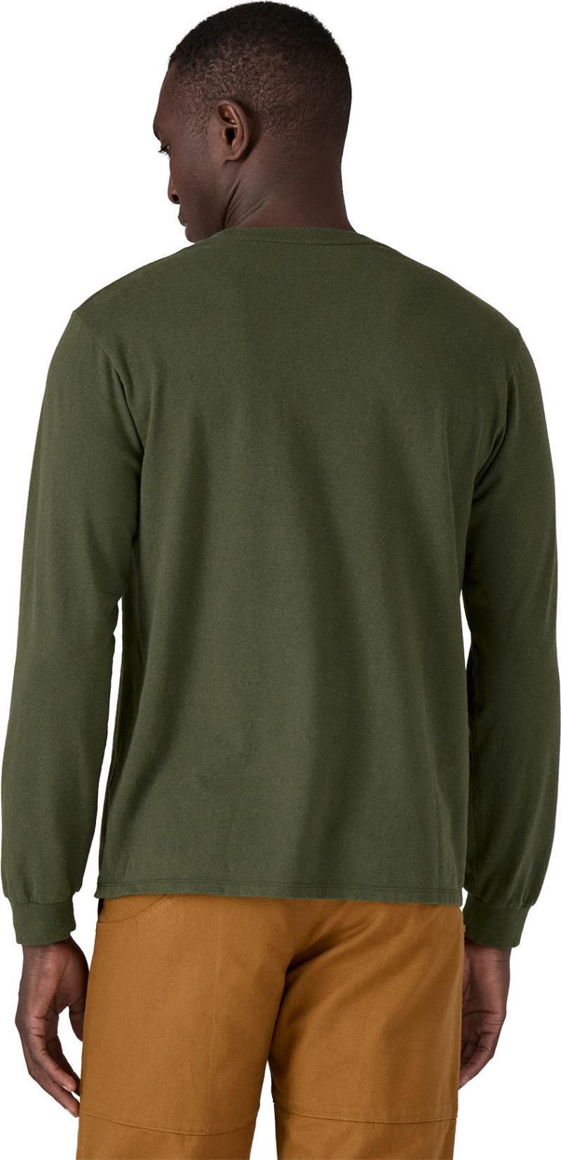 Shop Sticker Pocket Responsibili-Tee LS - Unisex - torrey pine green 1