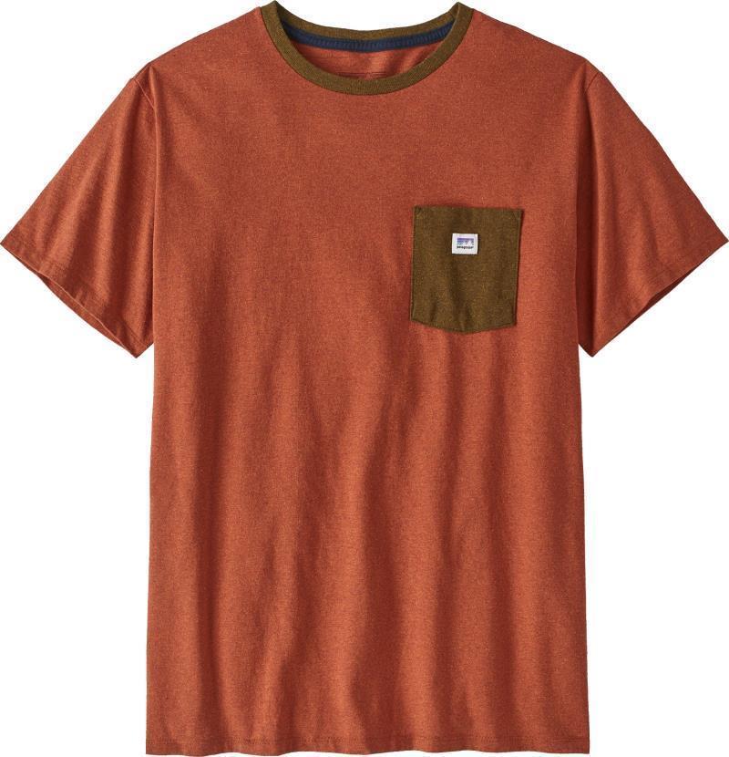 Shop Sticker Pocket Responsibili-Tee - Unisex - Henna Brown 1