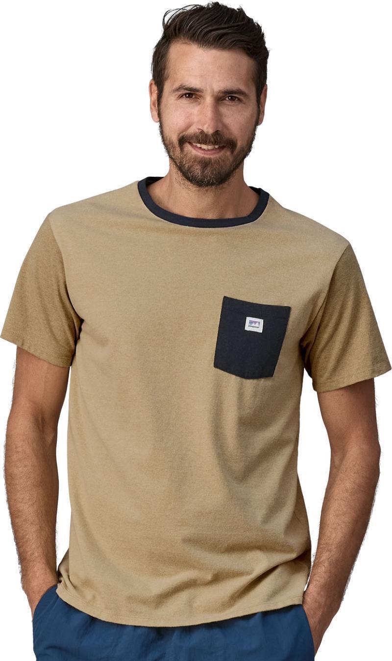 Shop Sticker Pocket Responsibili-Tee - Unisex - Nautilus Tan 2