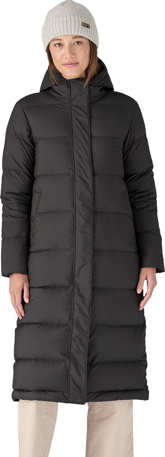 Silent Down Long Parka - Womens - black 1