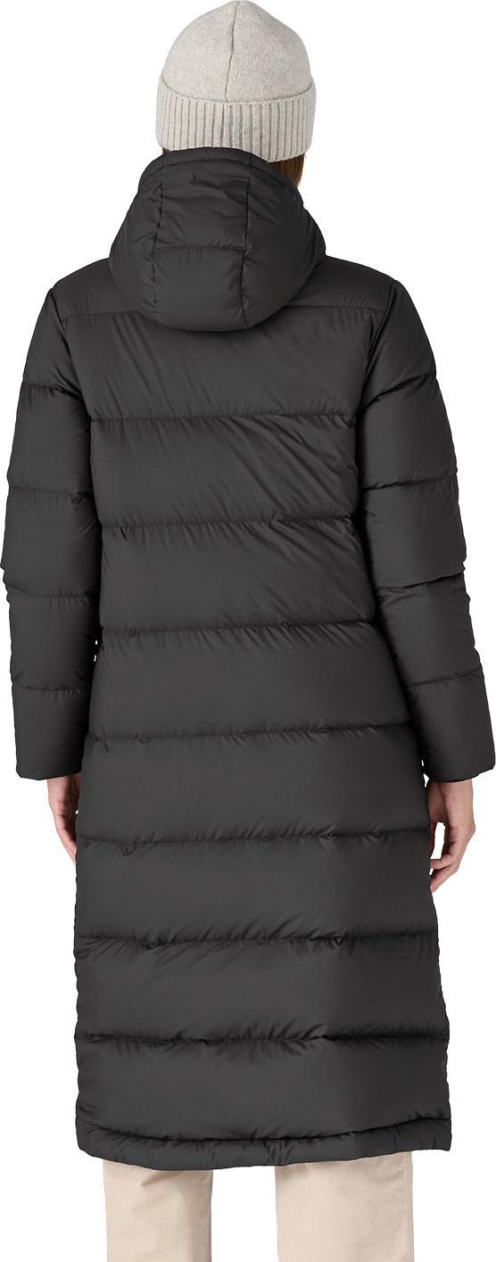 Silent Down Long Parka - Womens - black 1