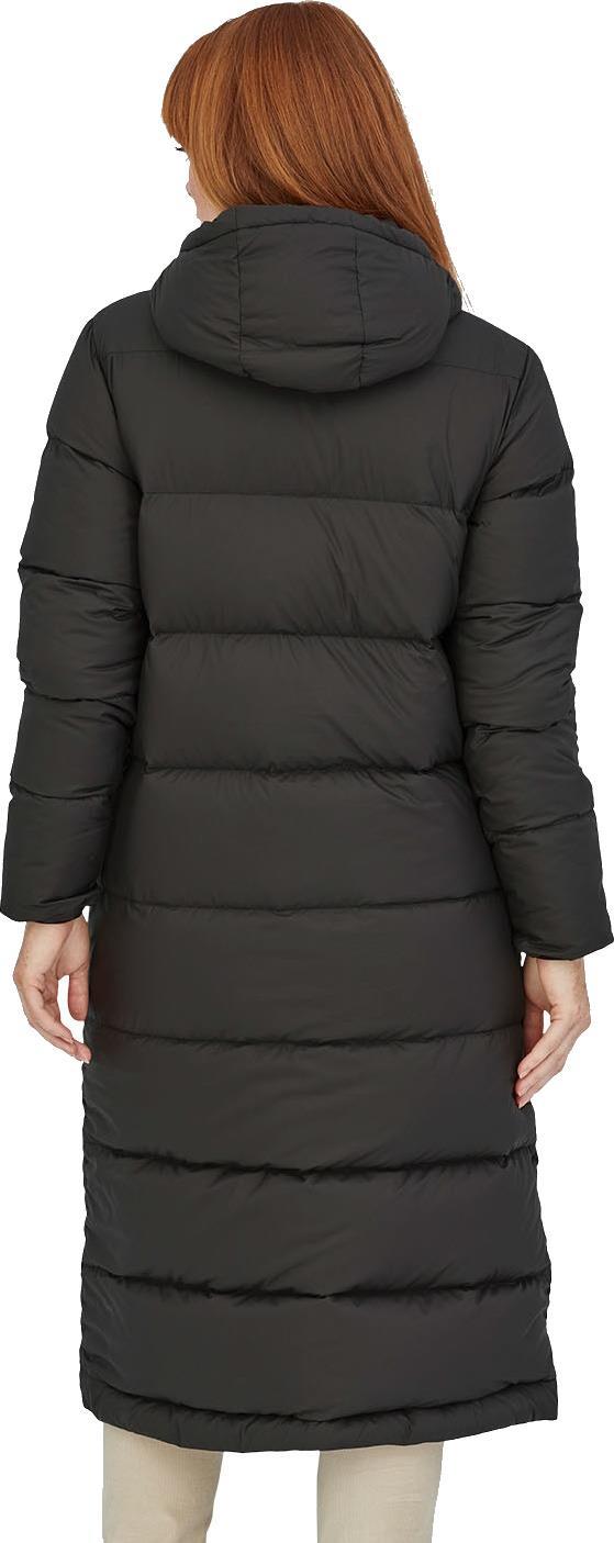 Silent Down Long Parka - Womens - black 1