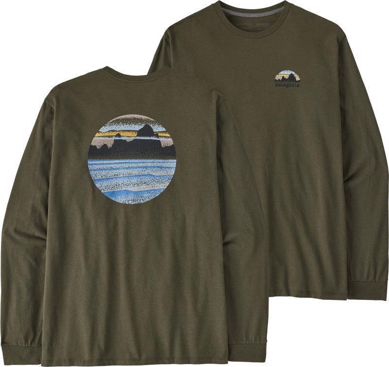 Skyline Stencil Responsibili-Tee LS - Mens - basin green 1