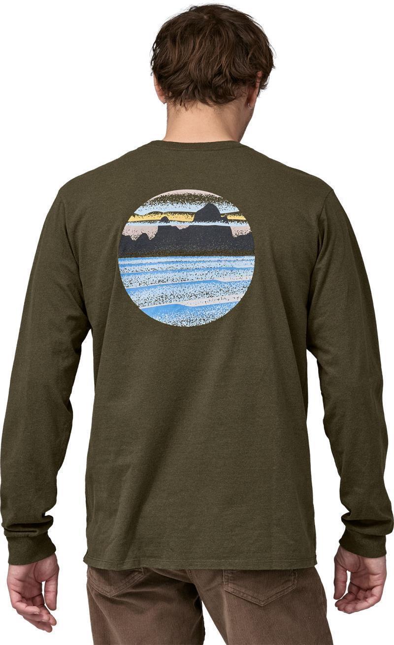 Skyline Stencil Responsibili-Tee LS - Mens - basin green 1