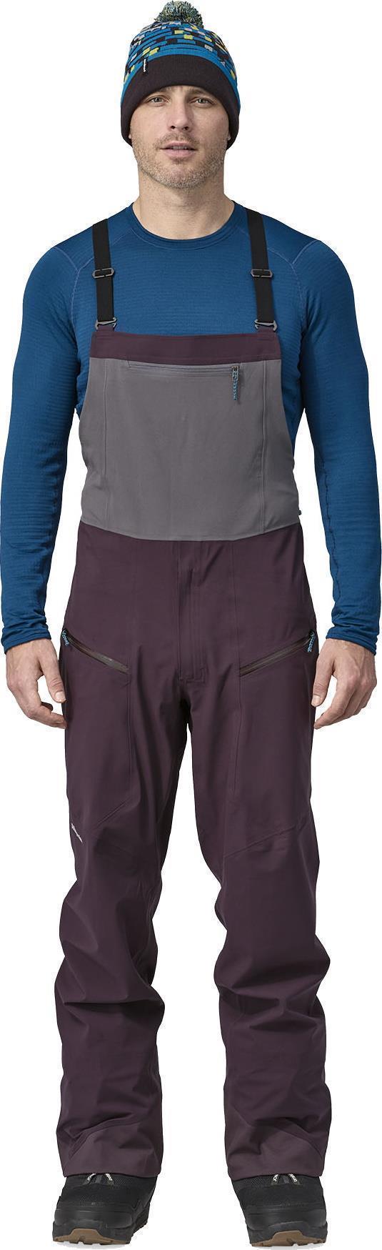 SnowDrifter Bibs - Mens - Obsidian Plum 2