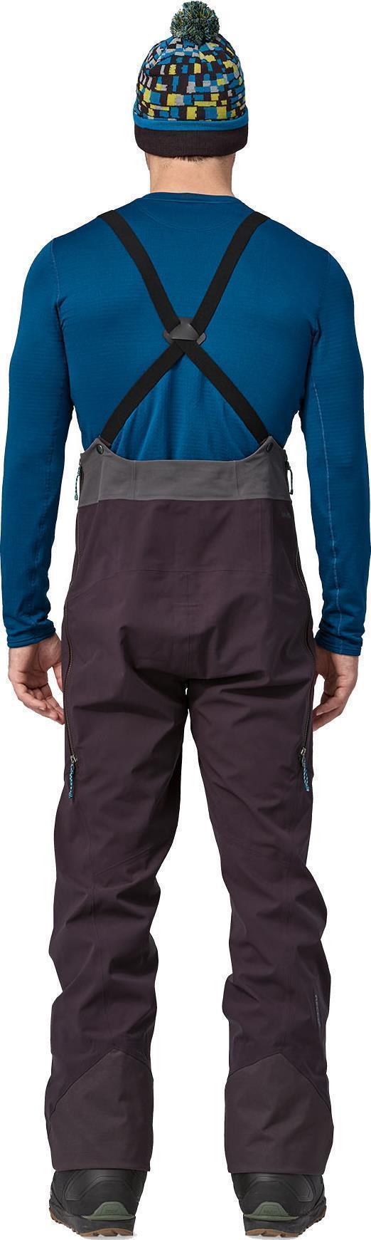 SnowDrifter Bibs - Mens - Obsidian Plum 3