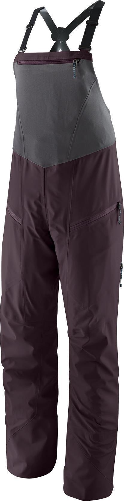 SnowDrifter Bibs - Womens - Obsidian Plum 1