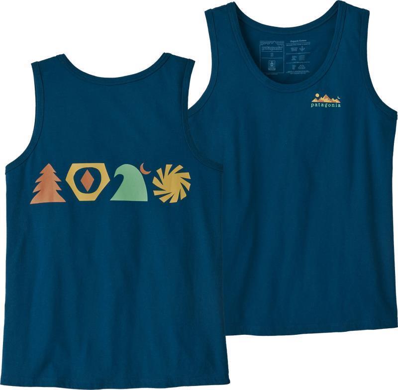 Spirited Seasons Organic Tank - Womens - Lagom Blue 3