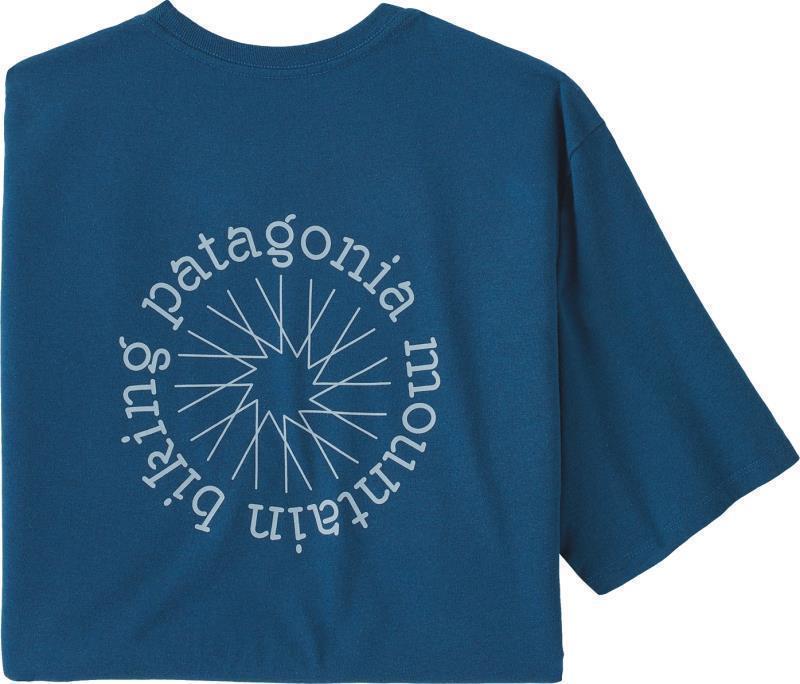 Spoke Stencil Responsibili-Tee - Mens - Wavy Blue 1