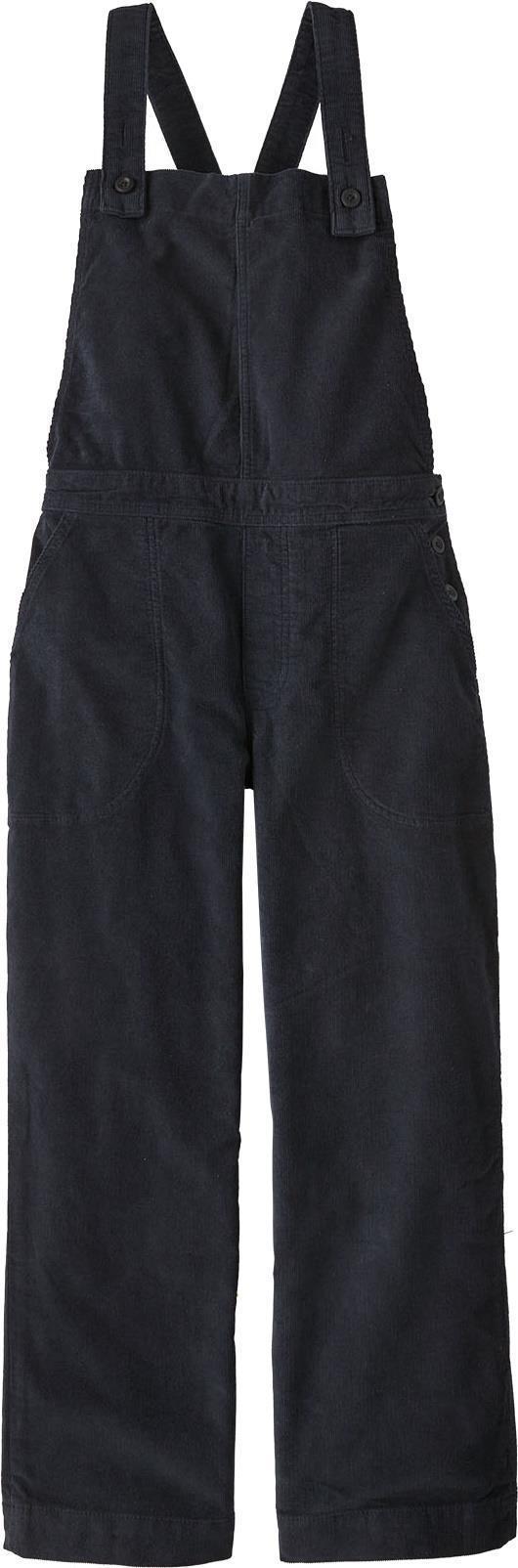 Stand Up Cropped Corduroy Overalls - Womens - pitch blue 1