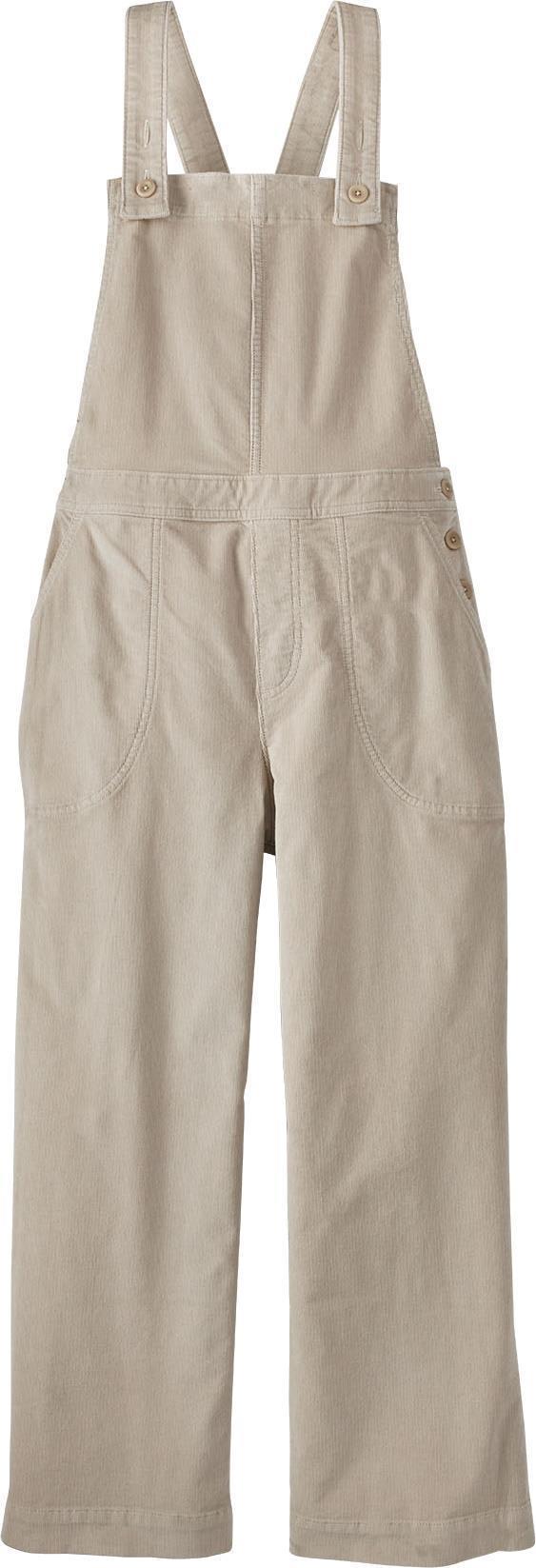 Stand Up Cropped Corduroy Overalls - Womens - pumice 1