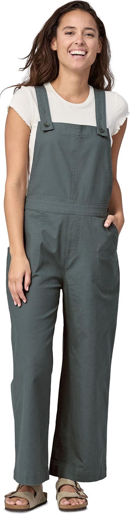 Stand Up Cropped Overalls - Womens - Nouveau Green 2