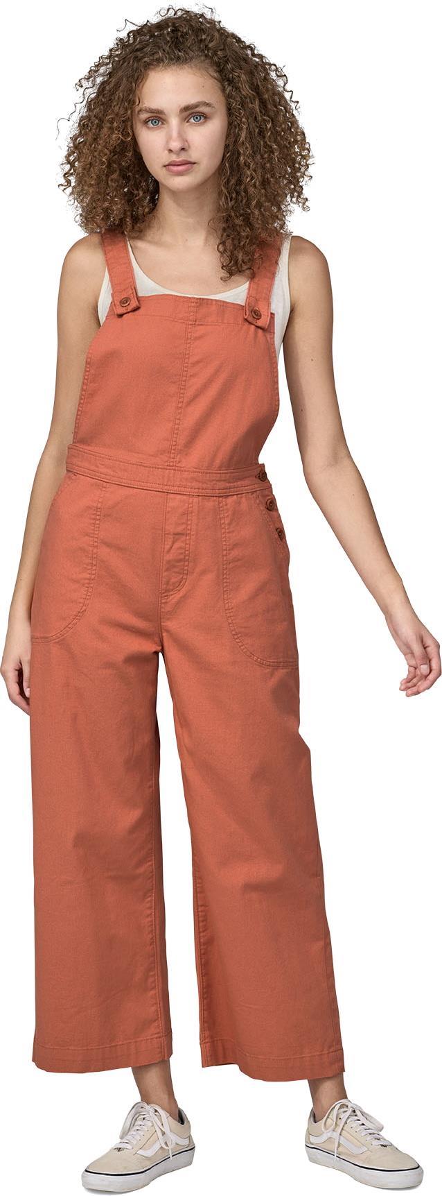 Stand Up Cropped Overalls - Womens - Quartz Coral 2