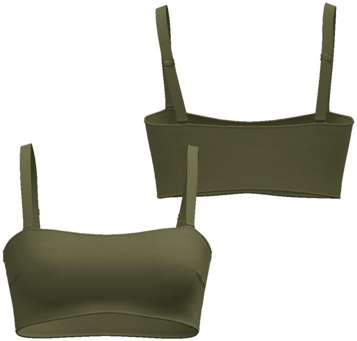 Straight Neck Top - Womens - caper green 1
