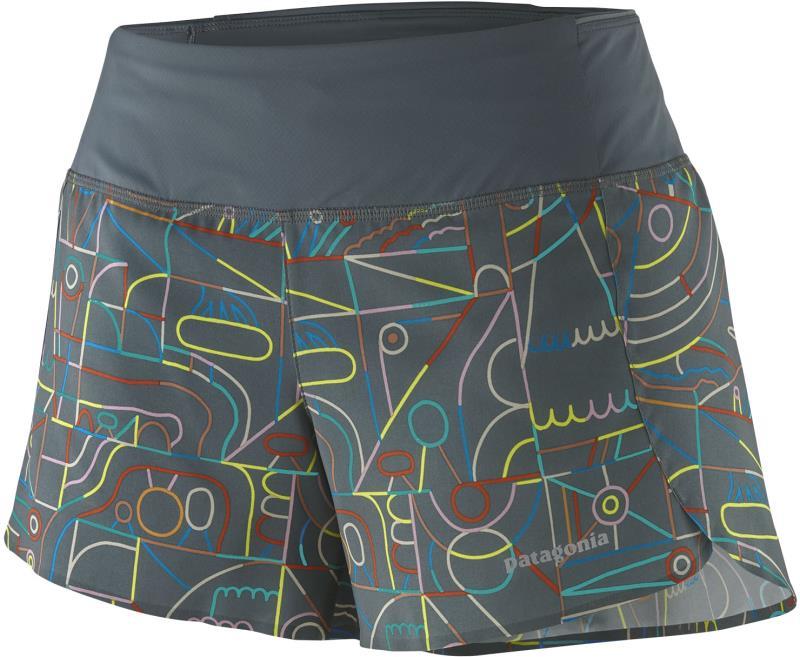 Strider Pro Shorts, 3.5" Inseam - Womens - Lose Yourself Outline / Nouveau Green 1