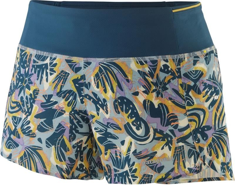 Strider Pro Shorts, 3.5" Inseam - Womens - wild botanist / thermal blue 1