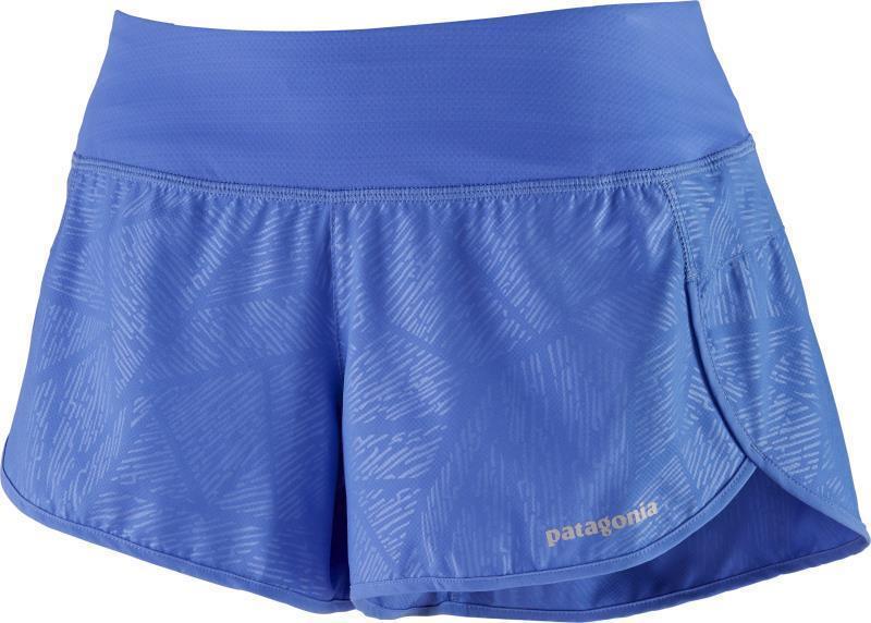 Strider Shorts, 3.5" Inseam - Womens - Kelp Plot / Float Blue 1