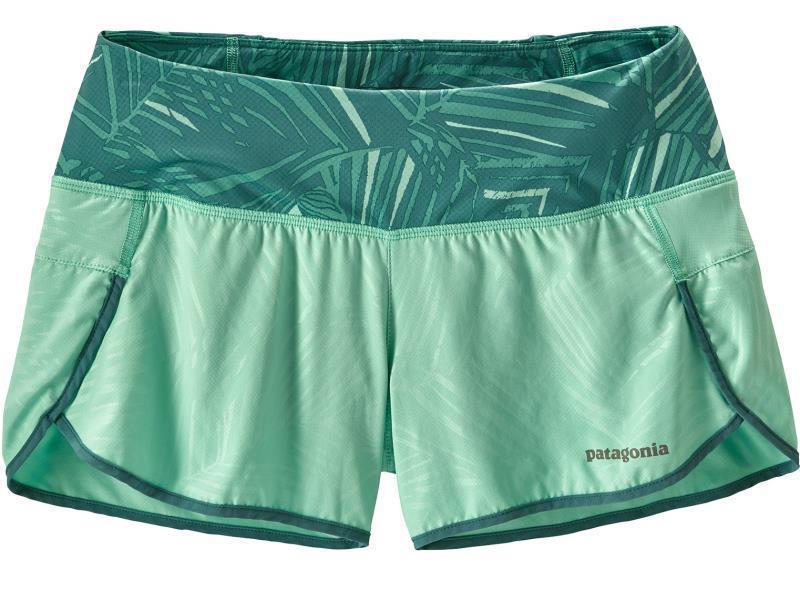 Strider Shorts, 3.5" Inseam - Womens - Rain Fern Emboss / Light Violet Blue 1