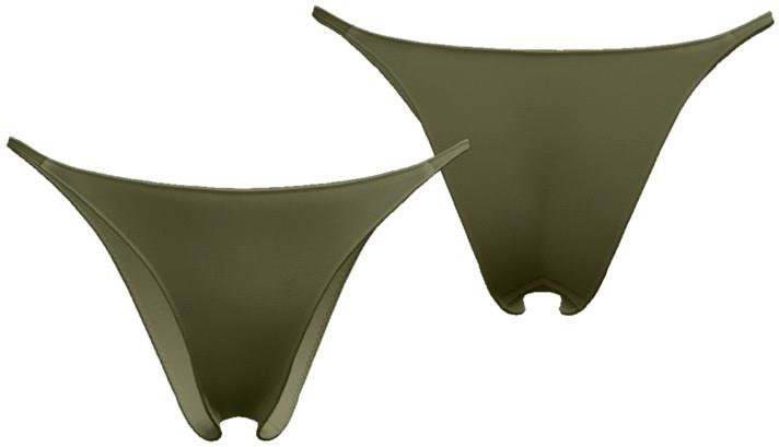 String Cheeky Bottoms - Womens - caper green 1