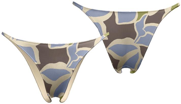 String Cheeky Bottoms - Womens - intertidal small / ghost blue 1