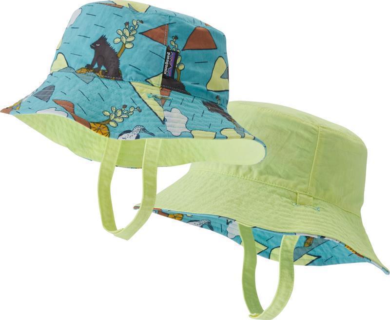 Sun Bucket Hat - Baby - Volcano Dazed Small / Iggy Blue 1