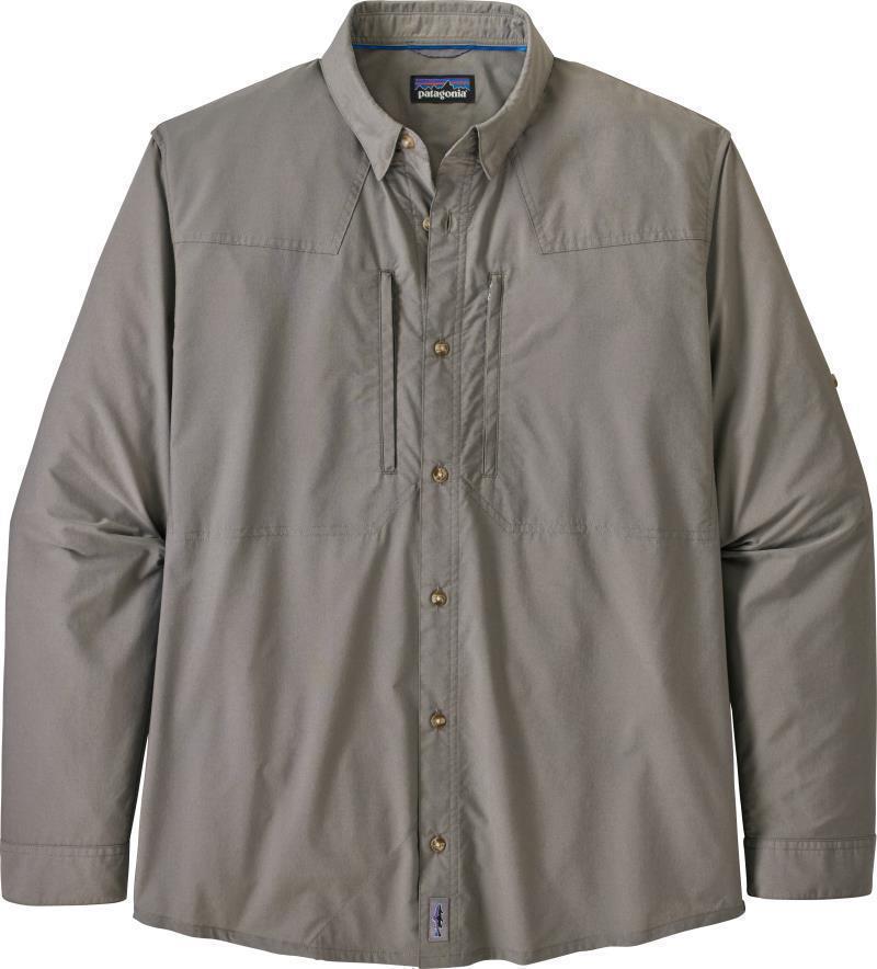 Sun Stretch LS Shirt - Mens - Chambray / Hex Grey 1