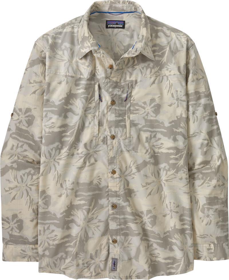 Sun Stretch LS Shirt - Mens - Cliffs and Waves / Natural 1