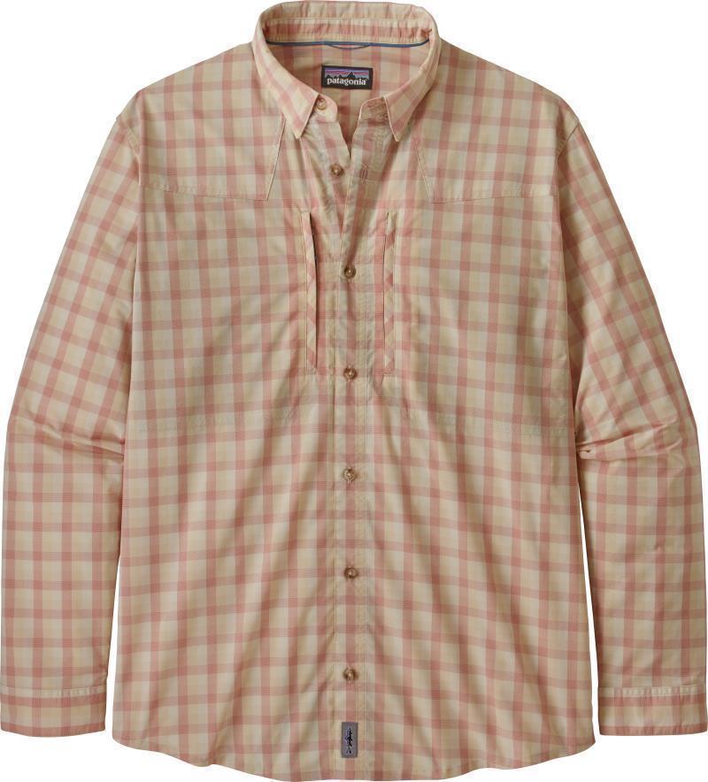 Sun Stretch LS Shirt - Mens - Gulf Coast / Mellow Melon 1