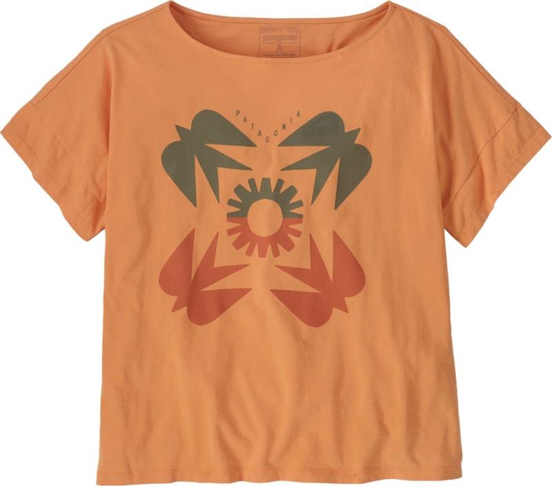 Sunfirst Relaxed Drop Sleeve Organic T-Shirt - Womens - heirloom peach 1