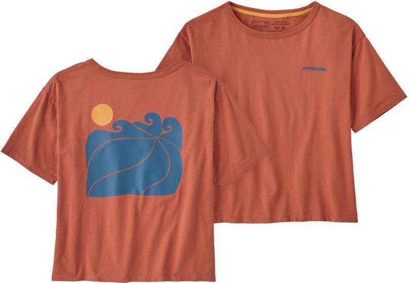 Sunrise Rollers Organic Easy Cut Tee - Womens - Burl Red 1