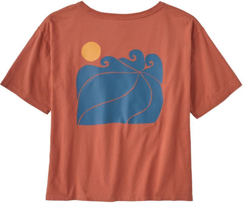 Sunrise Rollers Organic Easy Cut Tee - Womens - Burl Red 3