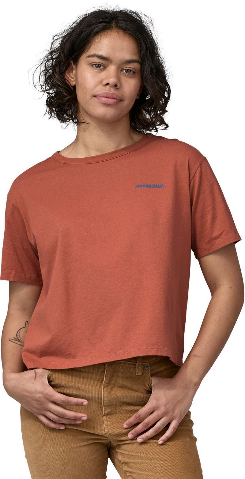 Sunrise Rollers Organic Easy Cut Tee - Womens - Burl Red 4