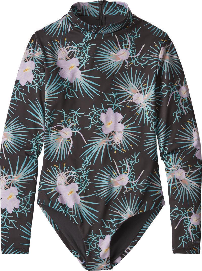 Swell Seeker 1pc Swimsuit LS - Womens - Bayou Palmetto / Ink Black 1