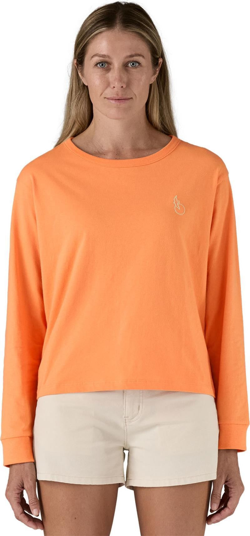Swelldrifter Easy Cut Organic LS T-Shirt - Womens - heirloom peach 1