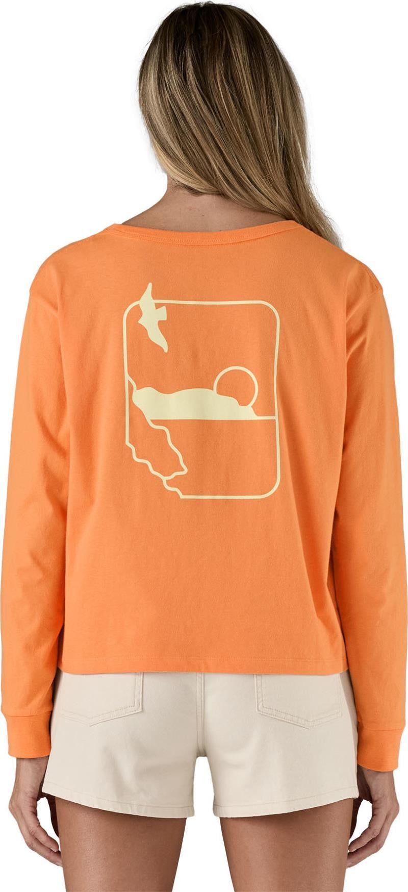 Swelldrifter Easy Cut Organic LS T-Shirt - Womens - heirloom peach 1