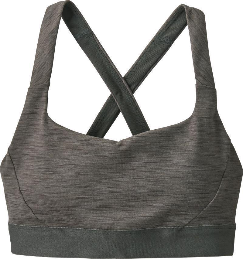 Switchback Sports Bra - Space Dye / Narwhal Grey 1