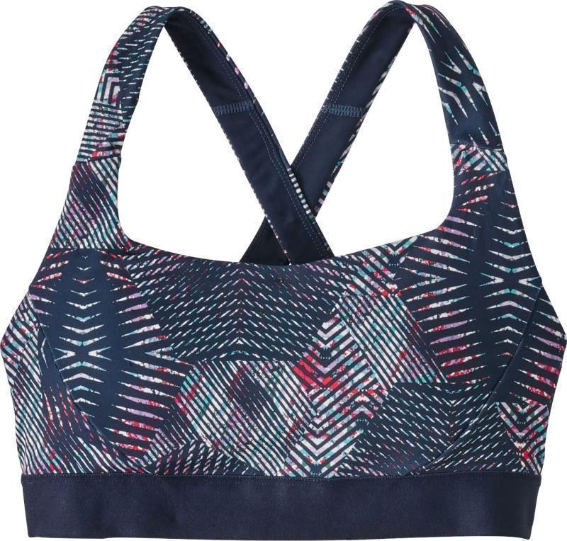 Switchback Sports Bra - Tech Hex / Navy Blue 1