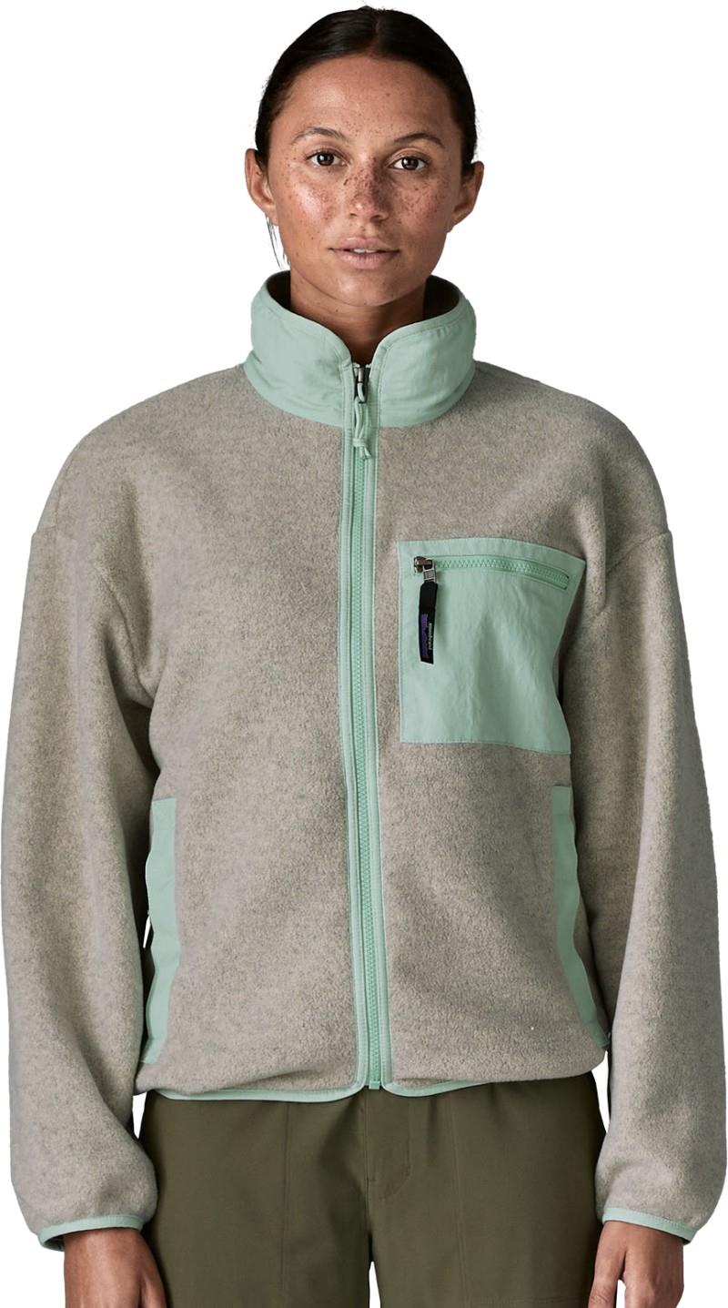 Synchilla Jacket - Womens - oatmeal heather w/thin ice 1