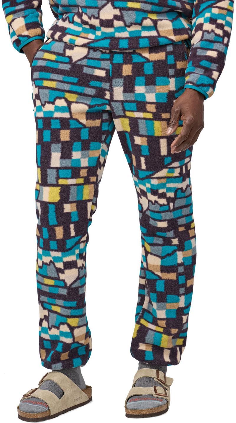 Synchilla Pants - Mens - Fitz Roy Patchwork / Belay Blue 1