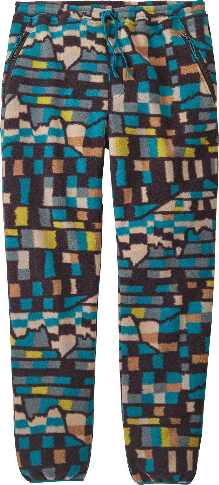 Synchilla Pants - Mens - Fitz Roy Patchwork / Belay Blue 3