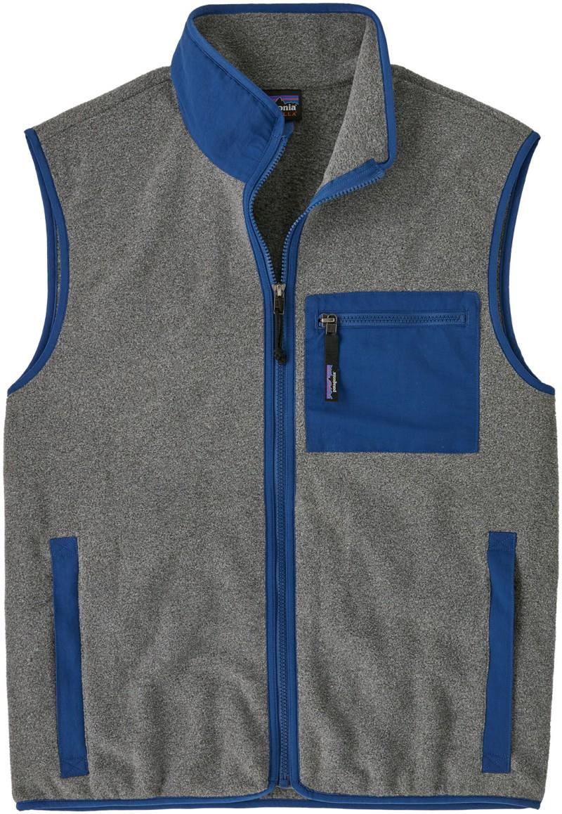 Synchilla Vest - Mens - nickel w/clement blue 1