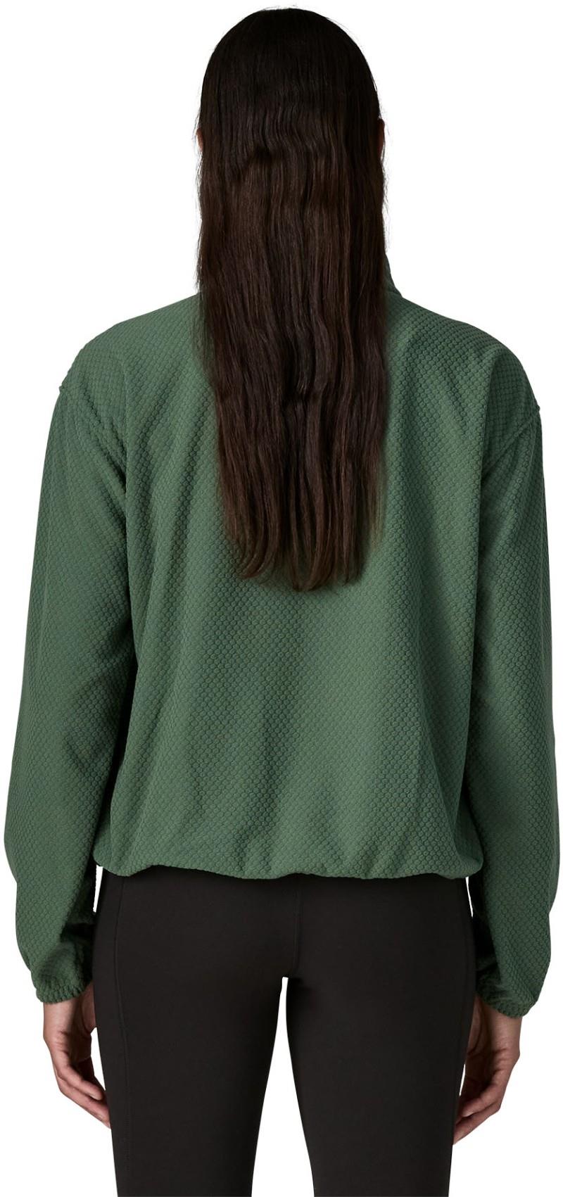 Textured Fleece Pullover - Womens - canopy green 1