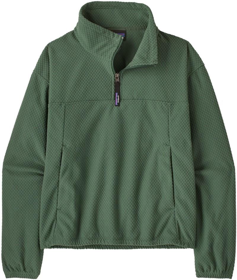 Textured Fleece Pullover - Womens - canopy green 1